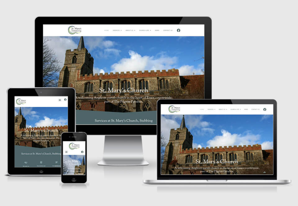 St Marys church website case study responsive views