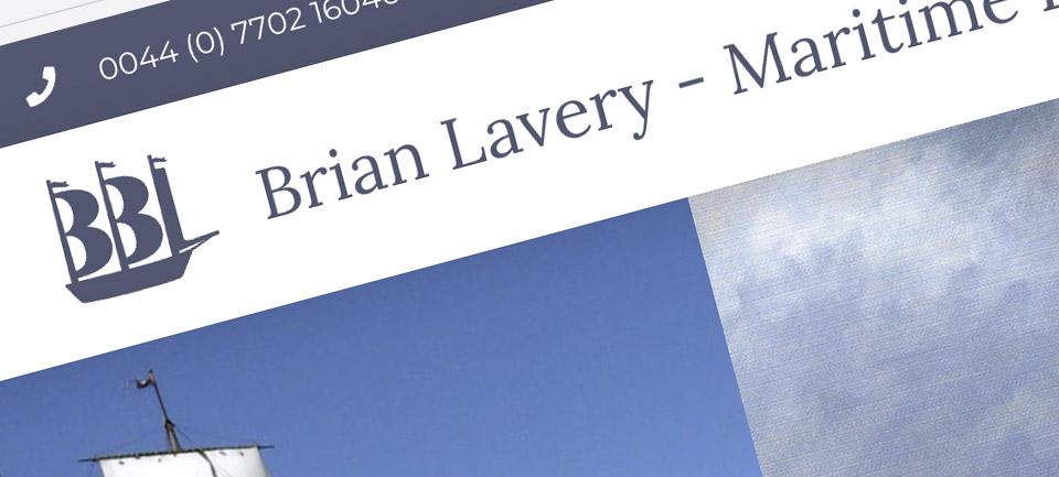 Brian Lavery website screen shot
