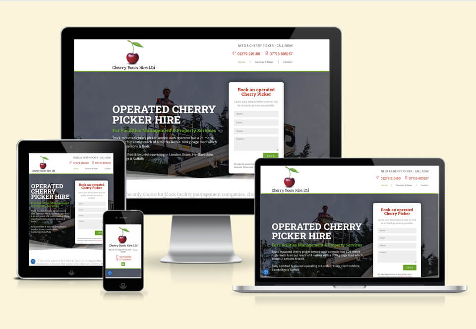 cherry boom hire website case study all views